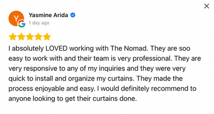 Five-star Google review from Yasmine Arida